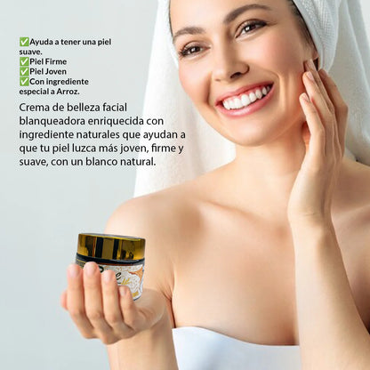 Crema Blanqueadora De Arroz Organico 55g
