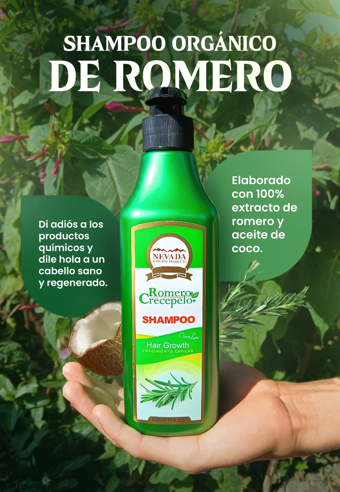 Shampoo Romero Crecepelo Nnp X 320 Ml
